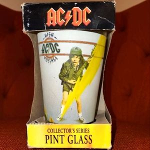 AC/DC Pint Glass High Voltage 16 oz collector glass rock band New